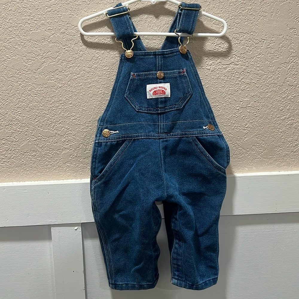 Roundhouse brand size 12 months denim overalls